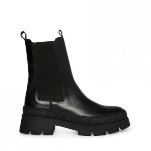 Botas Chelsea Steve Madden Barclay Lug Mujer Negros | 0263471-IY