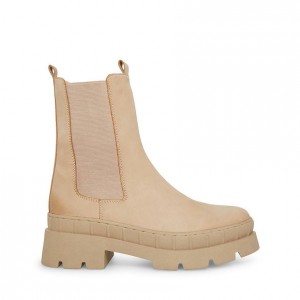Botas Chelsea Steve Madden Barclay Lug Mujer Beige | 2187035-QD