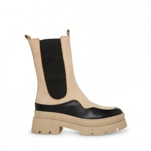 Botas Chelsea Steve Madden Bernard Lug Sole Mujer Beige | 6780391-ZM