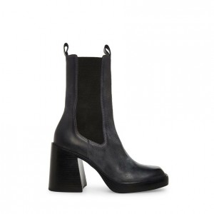 Botas Chelsea Steve Madden Lira Mid Calf Mujer Negros | 2184763-VH