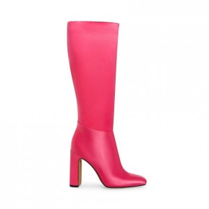 Botas Hasta La Rodilla Steve Madden Ambrose Knee Block Mujer Rosas | 4971630-BA