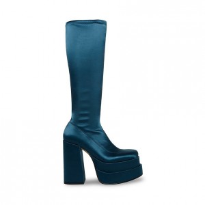 Botas Hasta La Rodilla Steve Madden Cypress Mujer Turquesa | 4851903-GN