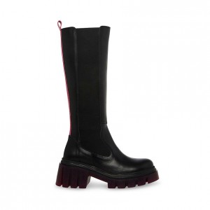 Botas Hasta La Rodilla Steve Madden Gage Lug Sole Mujer Negros | 1943628-RI