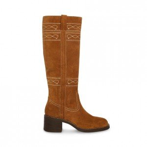 Botas Hasta La Rodilla Steve Madden Gretchen Mujer Marrom | 8160932-ZN