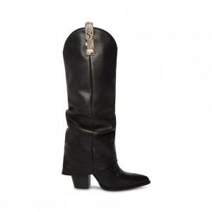 Botas Hasta La Rodilla Steve Madden Lassy Mujer Negros | 9450317-MP