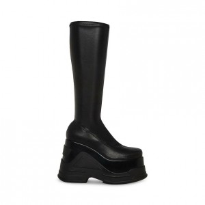 Botas Hasta La Rodilla Steve Madden Purpose Mujer Negros | 9015823-WK