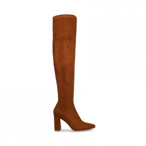 Botas Hasta La Rodilla Steve Madden Ramona Mujer Marrom | 1073864-NV