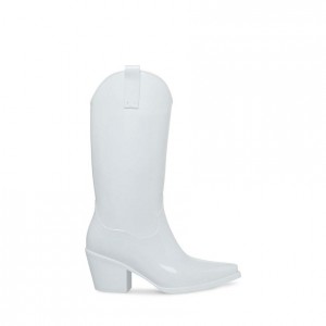Botas Hasta La Rodilla Steve Madden Shallow Western Waterproof Mujer Blancos | 1973685-RD