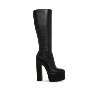 Botas Hasta La Rodilla Steve Madden Shanti Mujer Negros | 3024689-DO
