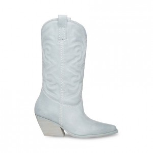Botas Hasta La Rodilla Steve Madden West Baby Mujer Azules | 1482673-KH