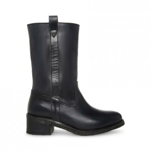Botas Hasta La Rodilla Steve Madden Winny Mujer Negros | 1805376-DU