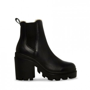 Botas Plataforma Steve Madden Roxie-f Chelsea Mujer Negros | 7501483-GM