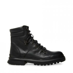 Botas Steve Madden Monty Lace Up Hombre Negros | 1732408-PB
