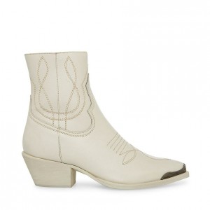 Botas Vaqueras Steve Madden Greyson Mujer Beige | 3268510-KS