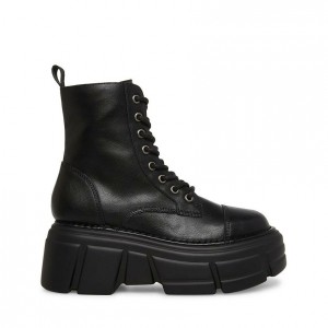 Botas con Cordones Steve Madden Russell Mujer Negros | 1023657-WO