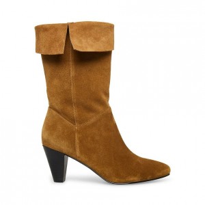 Botas de Tacon Steve Madden Charlotte Mujer Grises Marrom | 9186037-RA