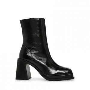 Botas de Tacon Steve Madden Melissa Square Toe Block Mujer Negros | 6019754-AQ