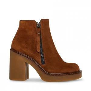Botas de Tacon Steve Madden Moby Mujer Marrom | 7830241-JH
