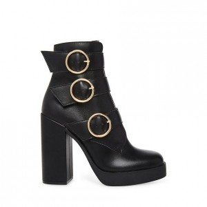 Botas de Tacon Steve Madden Tame Block Mujer Negros | 3408675-GL