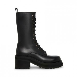 Botas de combate Steve Madden Jupiter Lace Up Mujer Negros | 7309168-EO
