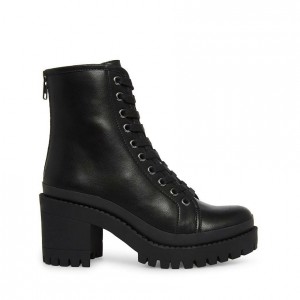 Botas de combate Steve Madden Provide Mujer Negros | 5876123-BT