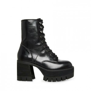 Botas de combate Steve Madden Trevor Block Mujer Negros | 8654029-XO