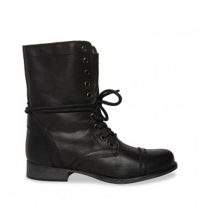 Botas de combate Steve Madden Troopa Mujer Negros | 3192760-TM
