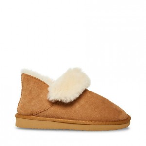 Botines Steve Madden Alpine Faux Fur Mujer Marrom | 8213964-RE