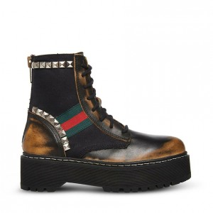 Botines Steve Madden Burner Mujer Negros Multicolor | 8375046-CK