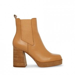 Botines Steve Madden Expect Chelsea Mujer Marrom | 6285034-GS