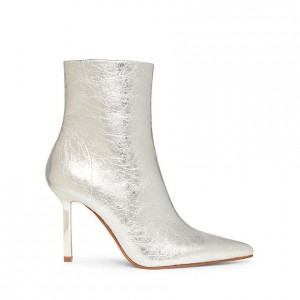 Botines Steve Madden Iyanna Mujer Plateados | 2605749-XD