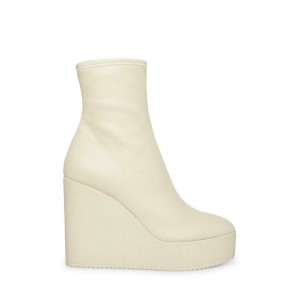 Botines Steve Madden Jassy Mujer Beige | 3084619-JC