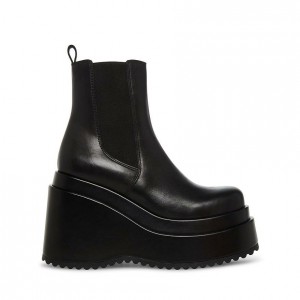 Botines Steve Madden Jesse Chelsea Lug Mujer Negros | 6348920-MO