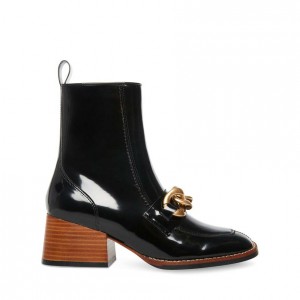 Botines Steve Madden Loreen Block Mujer Negros | 7963821-KF