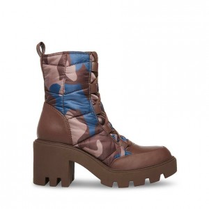 Botines Steve Madden Pieper Mujer Camuflados Multicolor | 7490531-OU