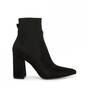 Botines Steve Madden Revenge Block Mujer Negros | 1407623-VP