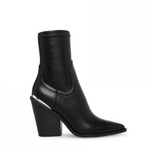 Botines Steve Madden Striker Mujer Negros | 5207391-XI