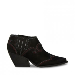 Botines Steve Madden Waze Mujer Negros | 0324795-RL