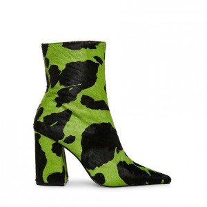 Botines Steve Madden Zoe-p Mujer Negros Verdes | 1230895-HL