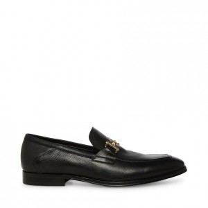Mocasines Steve Madden Archee Dress Hombre Negros | 1673258-AS