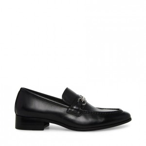 Mocasines Steve Madden Philippe Dress Hombre Negros | 0391482-XV