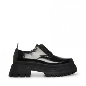 Mocasines Steve Madden Zip Hombre Negros | 0837629-YW