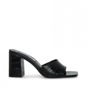 Mulas Steve Madden Alaya Square Toe Mujer Negros | 2618047-EK