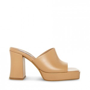 Mulas Steve Madden Alex Mujer Beige | 7891402-YP