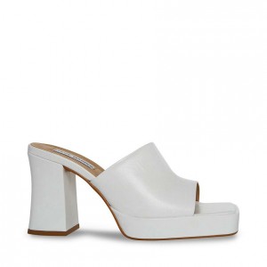 Mulas Steve Madden Alex Mujer Blancos | 2698540-GY