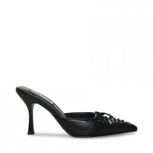 Mulas Steve Madden Brianne Mule Point Toe Pump Mujer Negros | 7814069-UE