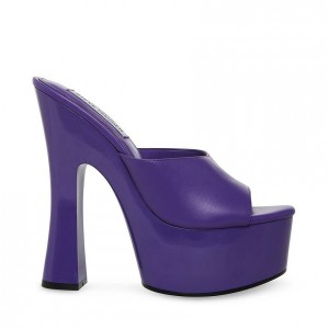 Mulas Steve Madden Bristal Mujer Morados | 0254813-WT