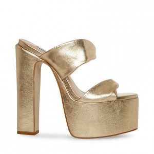 Mulas Steve Madden Diane Mujer Dorados | 8694350-BN