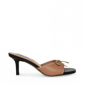 Mulas Steve Madden Emory Square Toe Mujer Marrom | 2168439-LN