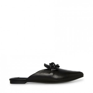 Mulas Steve Madden Fleur Flat Point Toe Mujer Negros | 2958671-UL